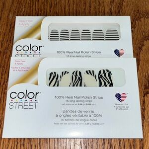 2 Sealed Sets of Color Street Nail Polish Decals - overlays